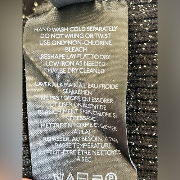 Anthropologie Black and Silver Knit Sweater - Picture 6 of 7